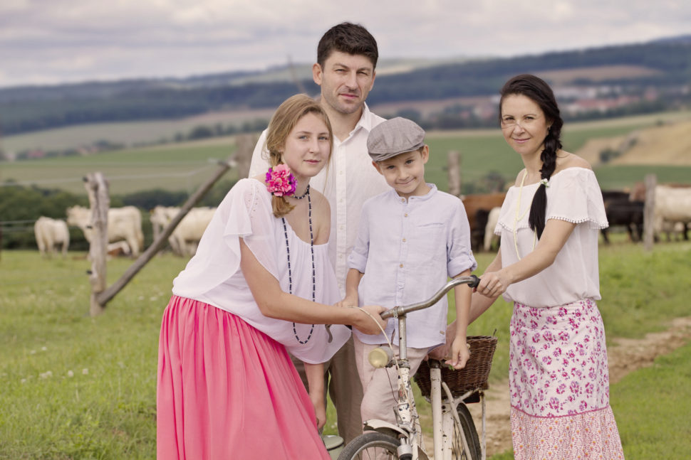 rodinná fotografie v exteriéru Brno